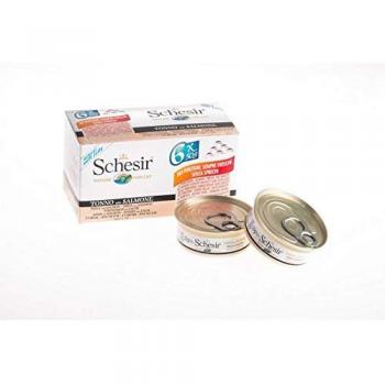 Schesir Adult Cat Wet Food Tuna with Salmon 6-Pack 50g Each