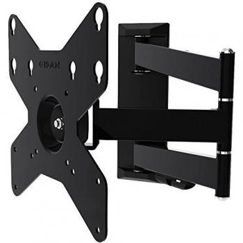 Gisan AX212 Soporte de Pared articulado, Acero, Negro, para TV LED/LCD de Peso máximo 20 kg y VESA 200 x 200 mm