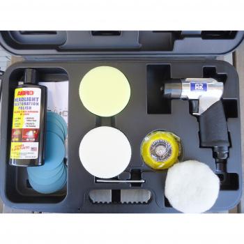 Kit Mini Pulidora Neumática Reparación Chapa y Faros