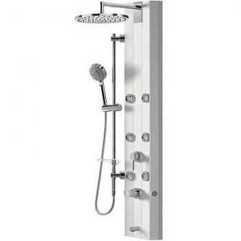 Tres griferia M259596 - Columna de ducha termostatica avan-tres 150 x 27 5 cm con flexo satin