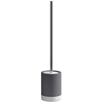Gedy New mizar Escobillero WC, Cerámica, Gris, 9.7 X 9.7 X 47.5