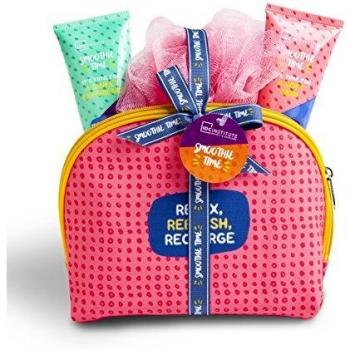 IDC Institute neceser con gel de ducha, loción corporal y esponja linea smoothie.
