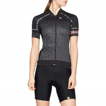 CRAFT Empress Corta Maillot de Ciclismo para Mujer, Mujer, Color Noir/Multi, tamaño FR : M