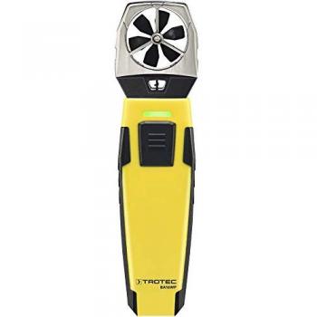 Anemómetro de rueda alada TROTEC BA16WP con dispositivo para Smartphone, Medidor de Velocidad del Viento, Temperatura y Humedad, App Multimeasure Mobile, Compacto, Resultados Precisos
