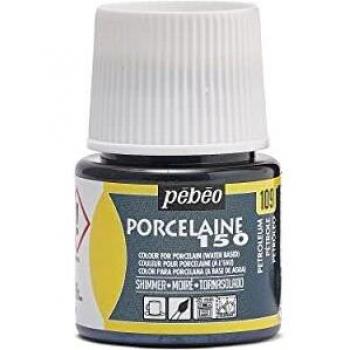Pintura para porcelana 150 - Efecto moiré petróleo - 45 ml - Brillante y horneable a 150°C