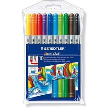 Rotuladores Staedtler Doble Punta 10 colores
