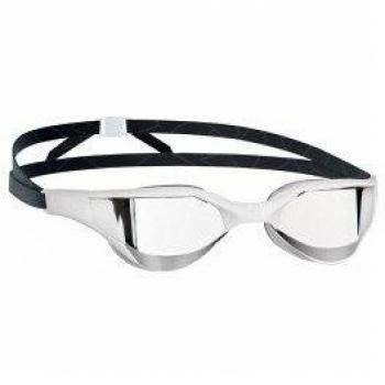 Gafas de natación Mad Wave Razor Mirror con lentes espejados en blanco, gris y negro