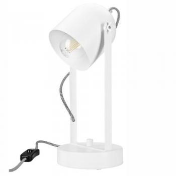 Lámpara de Mesa Suri EPIKASA, Metal Blanco, 34x14x14 cm