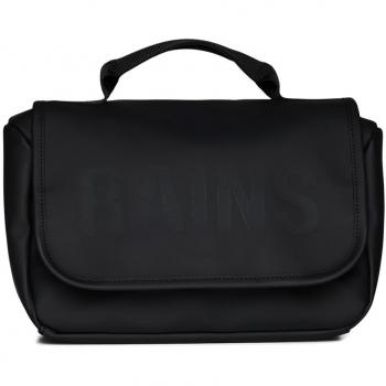 Rains Texel Wash Bag - Black, One Size, Unisex