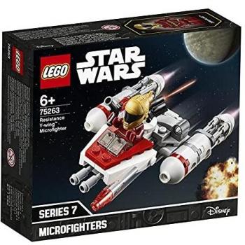 LEGO Star Wars - Microfighter: Ala-Y de la Resistencia, Juguete de la Película Guerra de las Galaxias Episodio 9, con Torreta Giratoria, Incluye Minifigura de Zorii Bliss