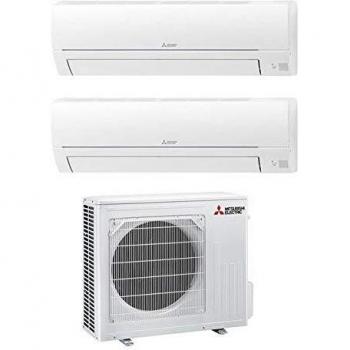 Unidad exterior de aire acondicionado Mitsubishi Electric serie MXZ modelo MXZ-2HA40VF, tipo inverter, capacidad de 4.0 kW, tecnología de control avanzado, diseño compacto y silencioso, apta para instalación en exteriores