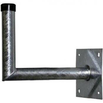 A.S. SAT - 24050 Soporte de pared galvanizado Acero 50 cm de distancia de pared 48 mm Plana Tubo