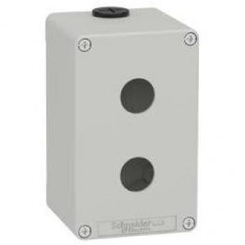 XAPD2502 - Surface housing, empty metal housing, gray color, 2 command points 22 mm