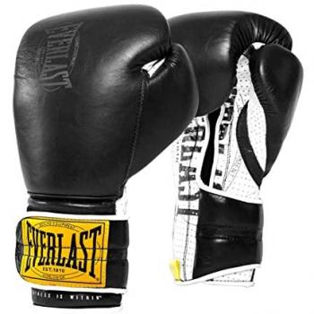 Guantes de Boxeo Everlast 1910 Hook&Loop Sparring Training Gloves Negro 14 oz