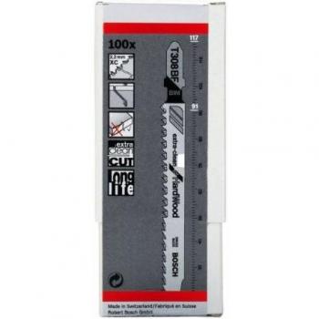 Bosch 2 608 636 571 - Hoja de sierra de calar T 308 BF - Extraclean for Hard Wood