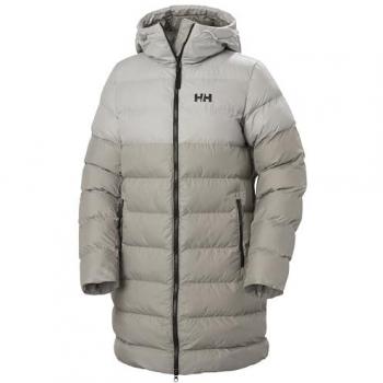 Helly Hansen Women's Active Puffy Hooded Parka Grey Beige Large