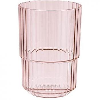 Vaso Reutilizable LINEA de Tritan 0,4 L Color Rosa Claro