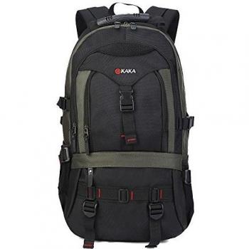KAKA Backpack Rucksack Knapsack Outdoor Mountaineering Traveling Casual Oxford Fabric Bag Army Green 2020# by Kaka