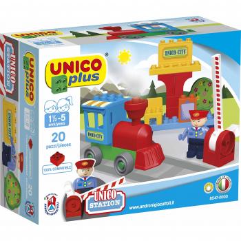 Unico City 8547 - Juego de construcción de estación de Tren