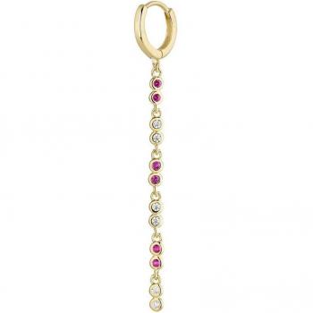 Ear Candy - Piercing aro Señorita de plata bañado en oro 18k