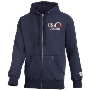 Ultrasport kapuzensweatjacke Key Largo Sudadera con Capucha, Hombre, Azul, M