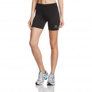 erima Laufhose Basic kurz - Pantalones cortos de running para mujer, color negro, talla DE: 36