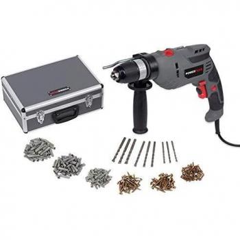 Varo POWESET6 Taladro eléctrico percutor con potencia 720 W + 259 accesorios + maletín