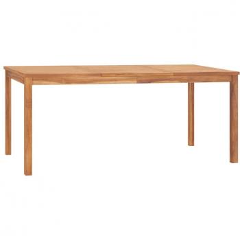 vidaXL Garden Dining Table 180x90x77 cm Solid Teak Wood