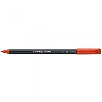 edding 1200 rotulador de color de trazo fino - rojo - 1 rotulador - punta redonda de 1 mm - marcador dibujar y escribir