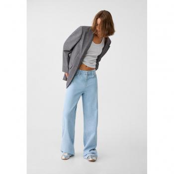 Stradivarius Straight-fit jeans with rhinestones Medium light blue Denim 8/12