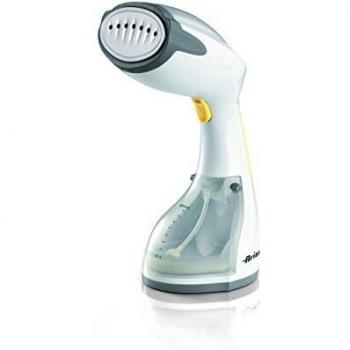 Ariete Cepillo 4167 Vapor de Mano, Plancha Vertical de Vapor 1200 W, Base de Acero Inoxidable, Depósito 0.26 litros, 2 cabezales, Acero Inoxidable, color blanco