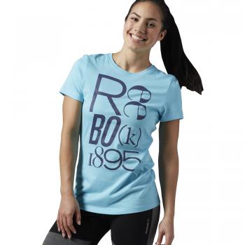 Reebok Reebok Definition Tee - Camiseta para mujer, color azul, talla L