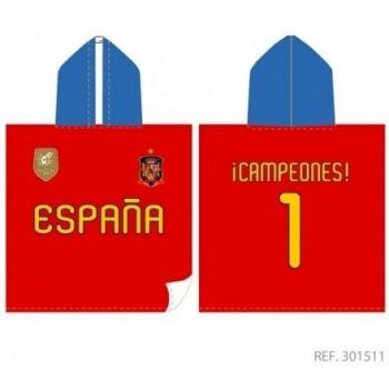 Toalla Poncho Seleccion Española *la Roja* 60 X120