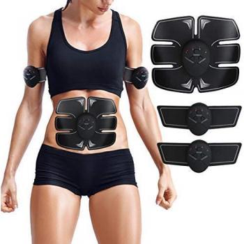 ZHENROG Electroestimulador Muscular Abdominales Cinturón,Masajeador Eléctrico Cinturón,Ejercitador del Cuerpo para el Entrenamiento de los Músculos de Brazos y Piernas para Hombre Mujer