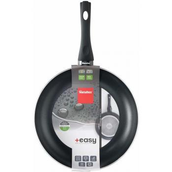 Metaltex +EASY - Sartén Aluminio Prensado, 30 cm, antiadherente 2 capas, Dot Induction válido para todo tipo de cocinas