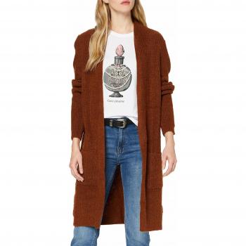 Only Onljade L/s Cardigan CC Knt Chaqueta Punto, Marrón