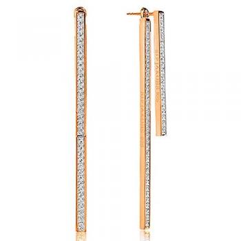 Pendientes de Mujer Sif Jakobs SJ-E1035-CZ-RG con Cristales y 5 cm de Largo