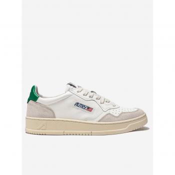 Autry Medalist Low Leather Sneakers - White and Beige for Men and Women