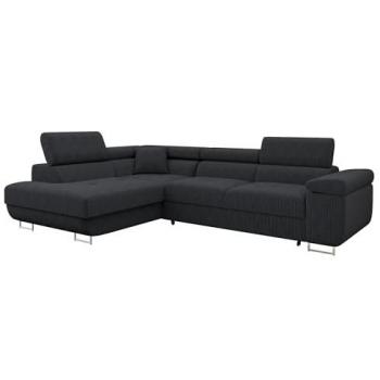 Sofá rinconero Comfivo S100 con función de descanso y caja de ropa de cama, 274 x 203 x 70 cm