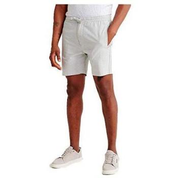Bermuda Superdry Clásica Gris con Cremallera y Ajuste por Cordón para Hombre