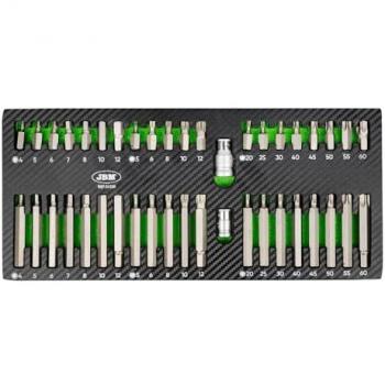 Set de 42 piezas para tornillos hexagonales de 12 cantos y Torx JBM calidad y resistencia