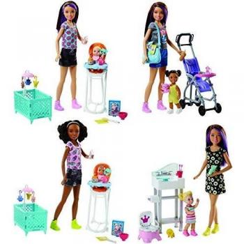 Barbie Babysitter Playset with Dolls and Accessories (Assorted Styles)