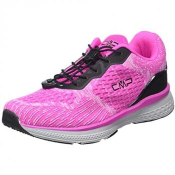 CMP Nhekkar Kids' Trainers - Pink and Purple Fluorescent, EU Size 35/UK Size 2.5
