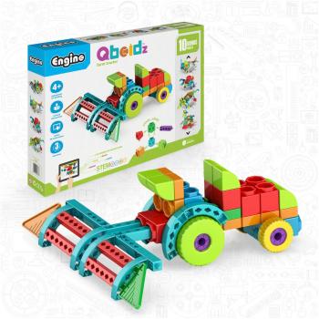Engino Qboidz Multicolour Farm Tractor Building Set with 10 Models