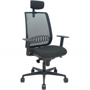 Silla Alares Sincro Malla Negra Bali Negro Brazo Regulable Cabecero Regulable