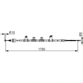 Cable de freno de mano BOSCH 1 987 482 921