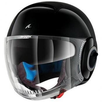SHARK Nano Casco de Moto, Unisex, BLK, XS