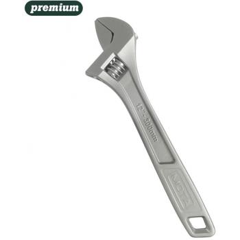 Llave ajustable cr-v pulida de 8 Mota, acero cromo vanadio (CR-V), acabado pulido, tamaño de abertura ajustable hasta 24 mm