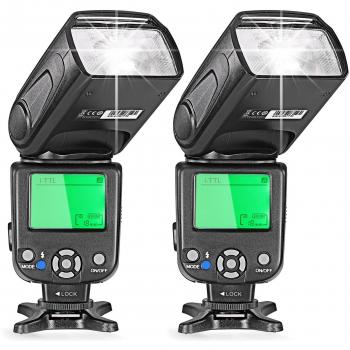 Neewer® 2 Paquetes I-TTL Speedlite de destello para la cámara de Nikon DSLR Tal como D7200 D7100 D7000 D5200 D5100 D5000 D3000 D3100 D300 D700 D600 D90 D80 D70 D50 D60 D70S
