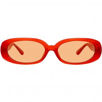 Linda Farrow CARA LFL1252 C13 Women’s Sunglasses Red Size 59